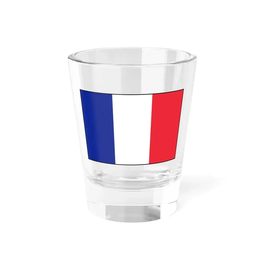 Flag of France bordered (France) Shot Glass 1.5oz 1.5oz - Go Mug Yourself