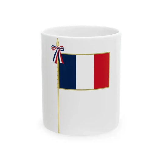 Flag of France Complete (France) White Coffee Mug 11oz - Go Mug Yourself