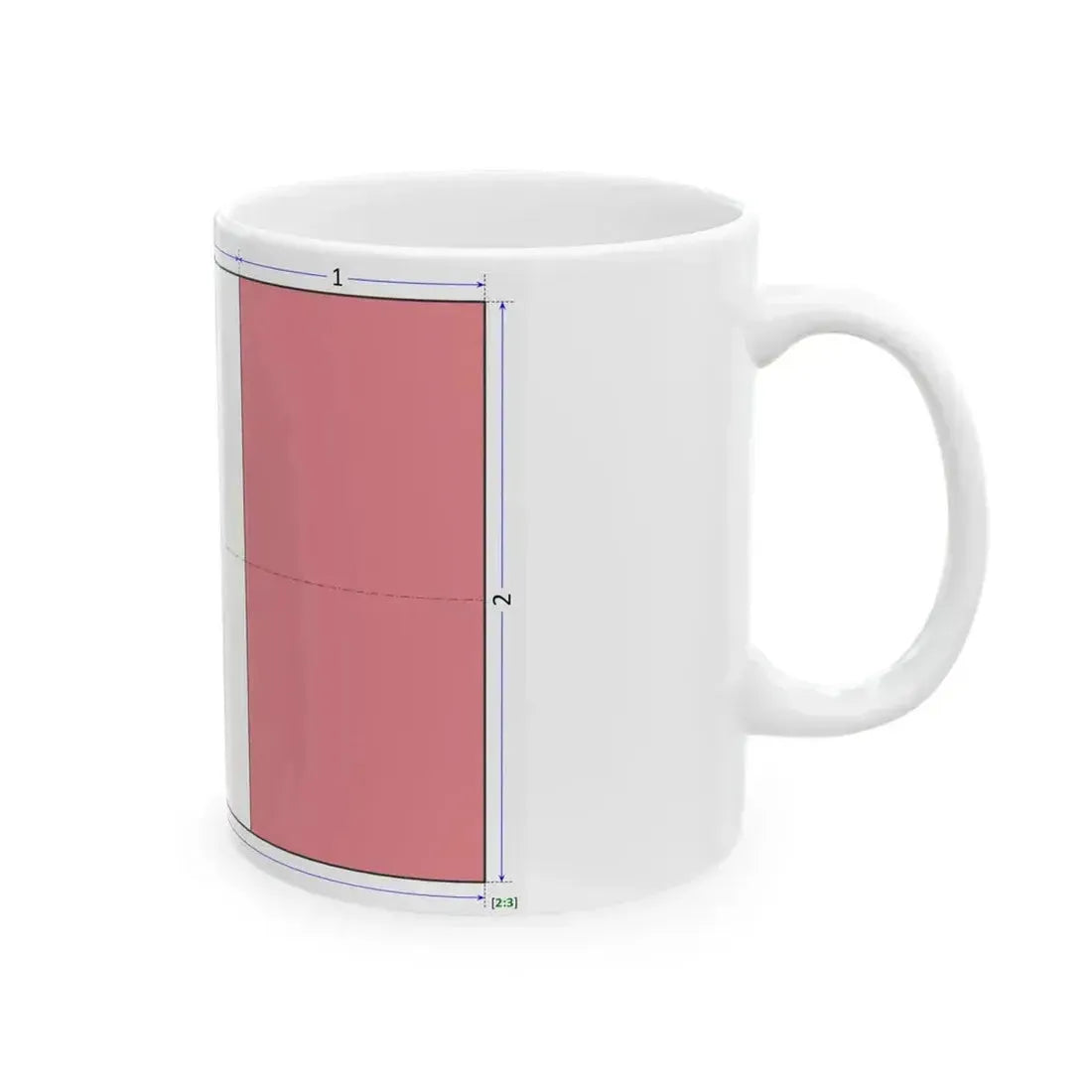 Flag of France construction sheet (France) White Coffee Mug - Go Mug Yourself