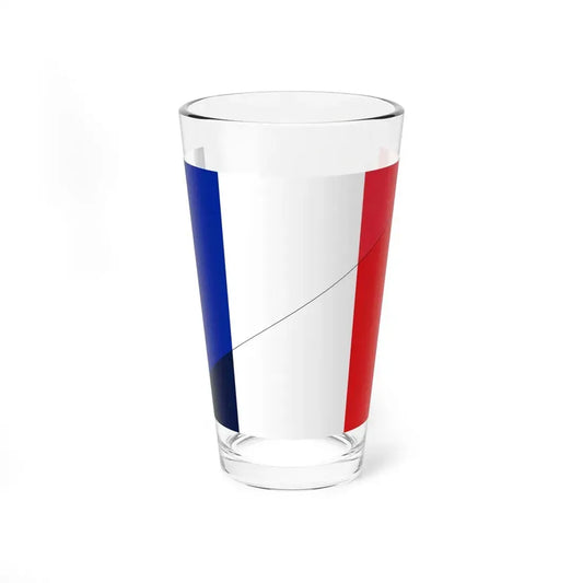 Flag of France shade comparison (France) Pint Glass 16oz 16oz - Go Mug Yourself