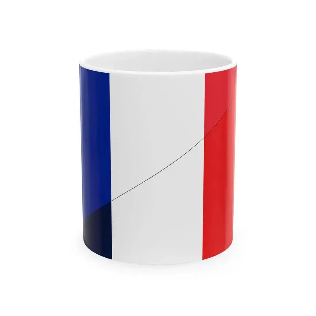 Flag of France shade comparison (France) White Coffee Mug 11oz - Go Mug Yourself