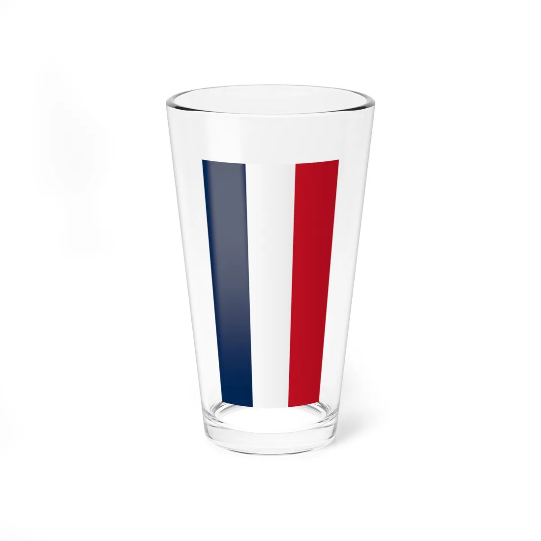 Flag of France vertical (France) Pint Glass 16oz 16oz - Go Mug Yourself