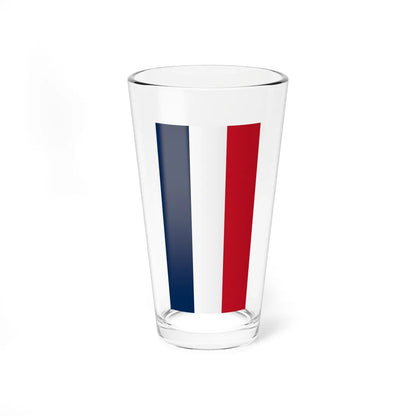 Flag of France vertical (France) Pint Glass 16oz 16oz - Go Mug Yourself