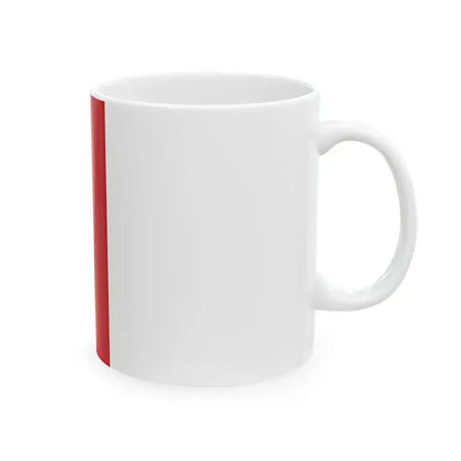 Flag of France vertical (France) White Coffee Mug - Go Mug Yourself