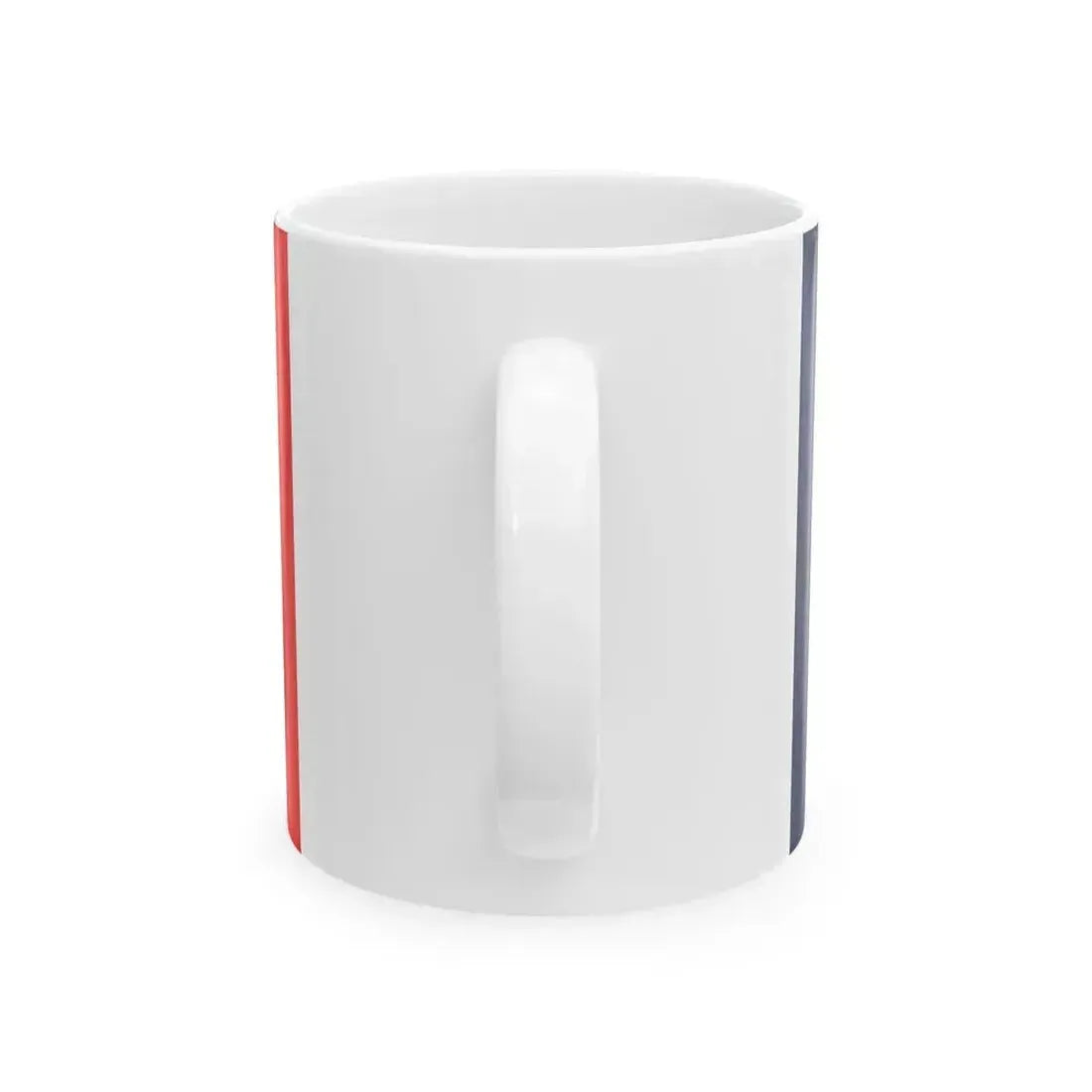 Flag of France with RF (France) White Coffee Mug - Go Mug Yourself
