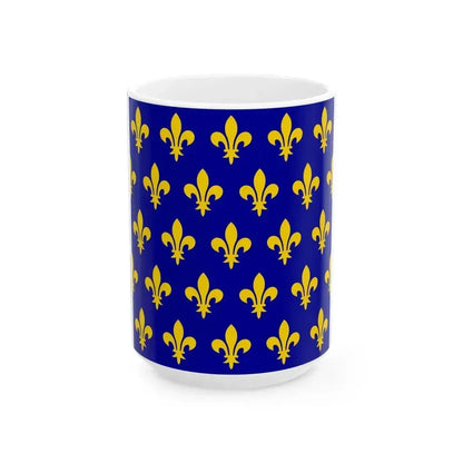 Flag of France XII-XIII (France) White Coffee Mug 15oz - Go Mug Yourself