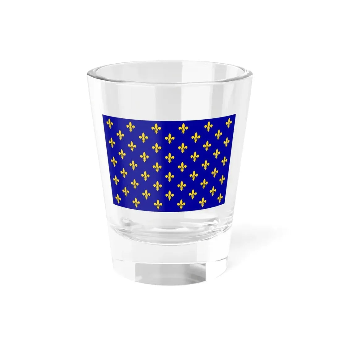 Flag of France XII-XIII type 2 (France) Shot Glass 1.5oz 1.5oz - Go Mug Yourself