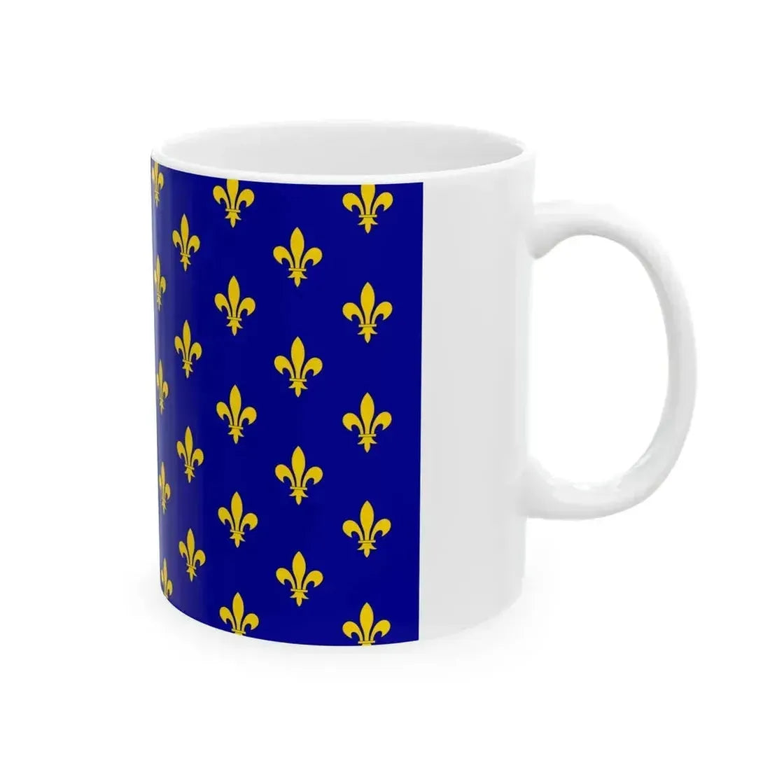 Flag of France XII-XIII type 2 (France) White Coffee Mug - Go Mug Yourself