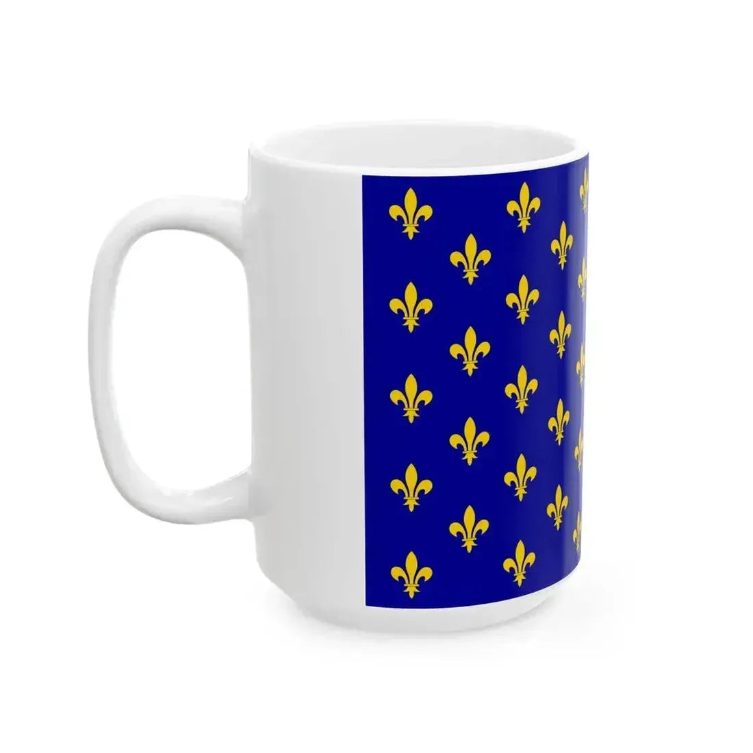 Flag of France XII-XIII type 2 (France) White Coffee Mug - Go Mug Yourself