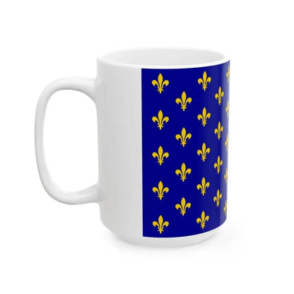 Flag of France XII-XIII type 2 (France) White Coffee Mug - Go Mug Yourself