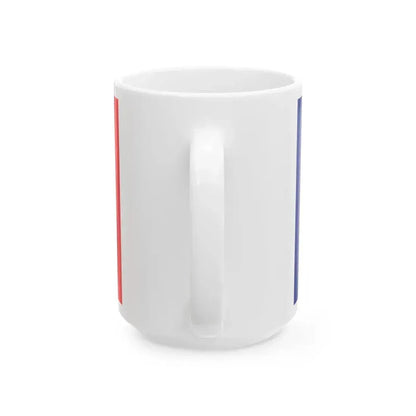 Flag of Franco-Terreneuviens (Canada) White Coffee Mug - Go Mug Yourself