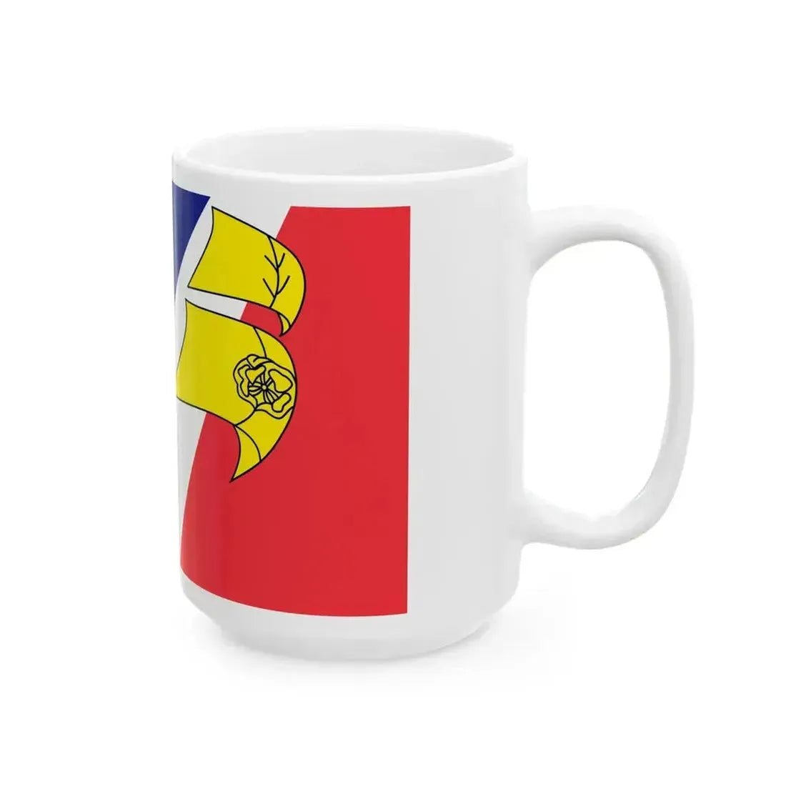 Flag of Franco-Terreneuviens (Canada) White Coffee Mug - Go Mug Yourself