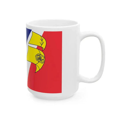 Flag of Franco-Terreneuviens (Canada) White Coffee Mug - Go Mug Yourself