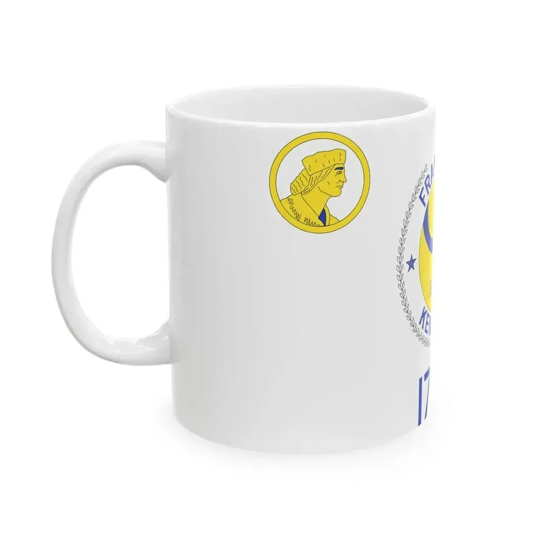 Flag of Frankfort Kentucky 1959-2024 (United States) White Coffee Mug - Go Mug Yourself