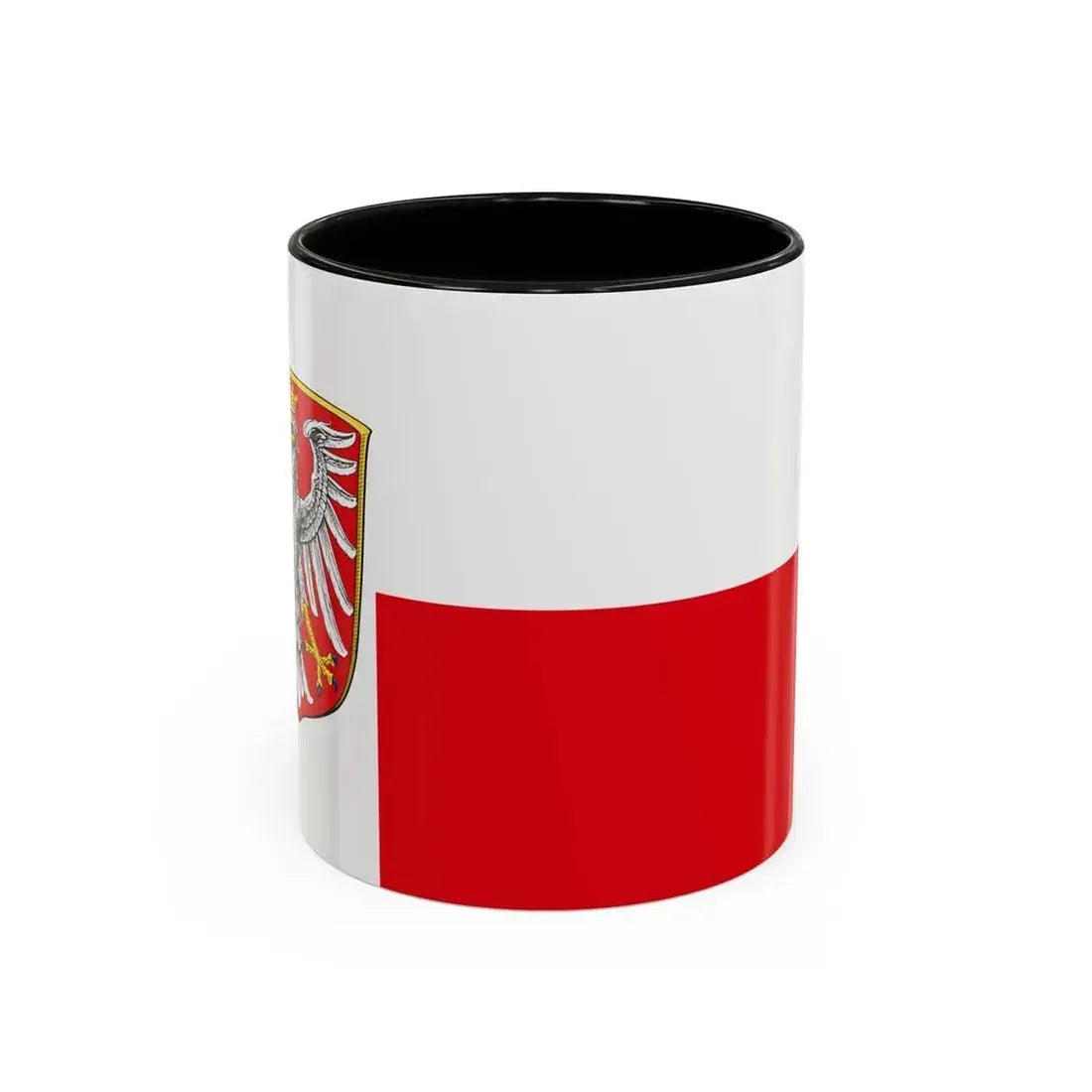 Flag of Frankfurt am Main Germany - Accent Coffee Mug 11oz Black - Go Mug Yourself