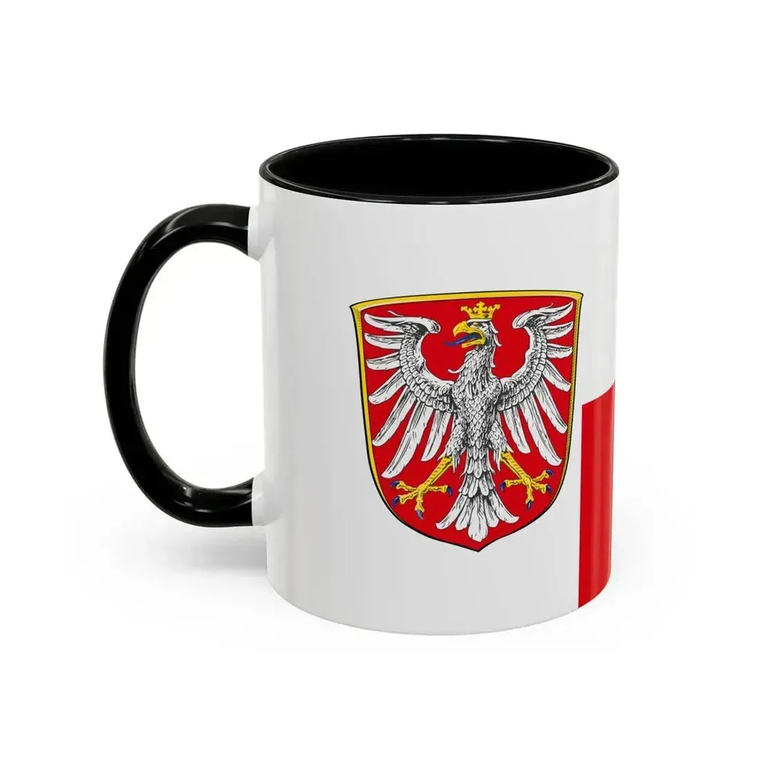 Flag of Frankfurt am Main Germany - Accent Coffee Mug - Go Mug Yourself