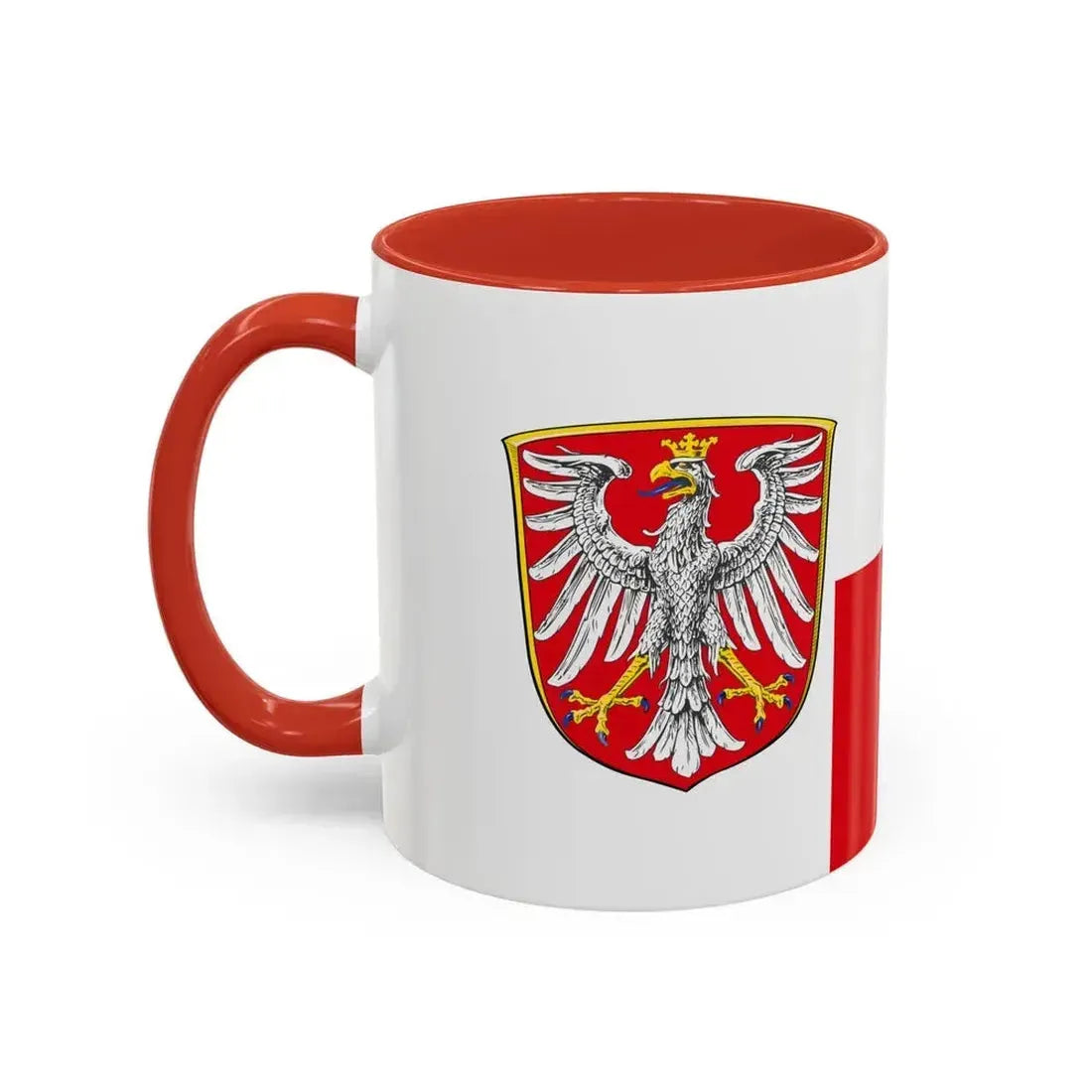 Flag of Frankfurt am Main Germany - Accent Coffee Mug - Go Mug Yourself
