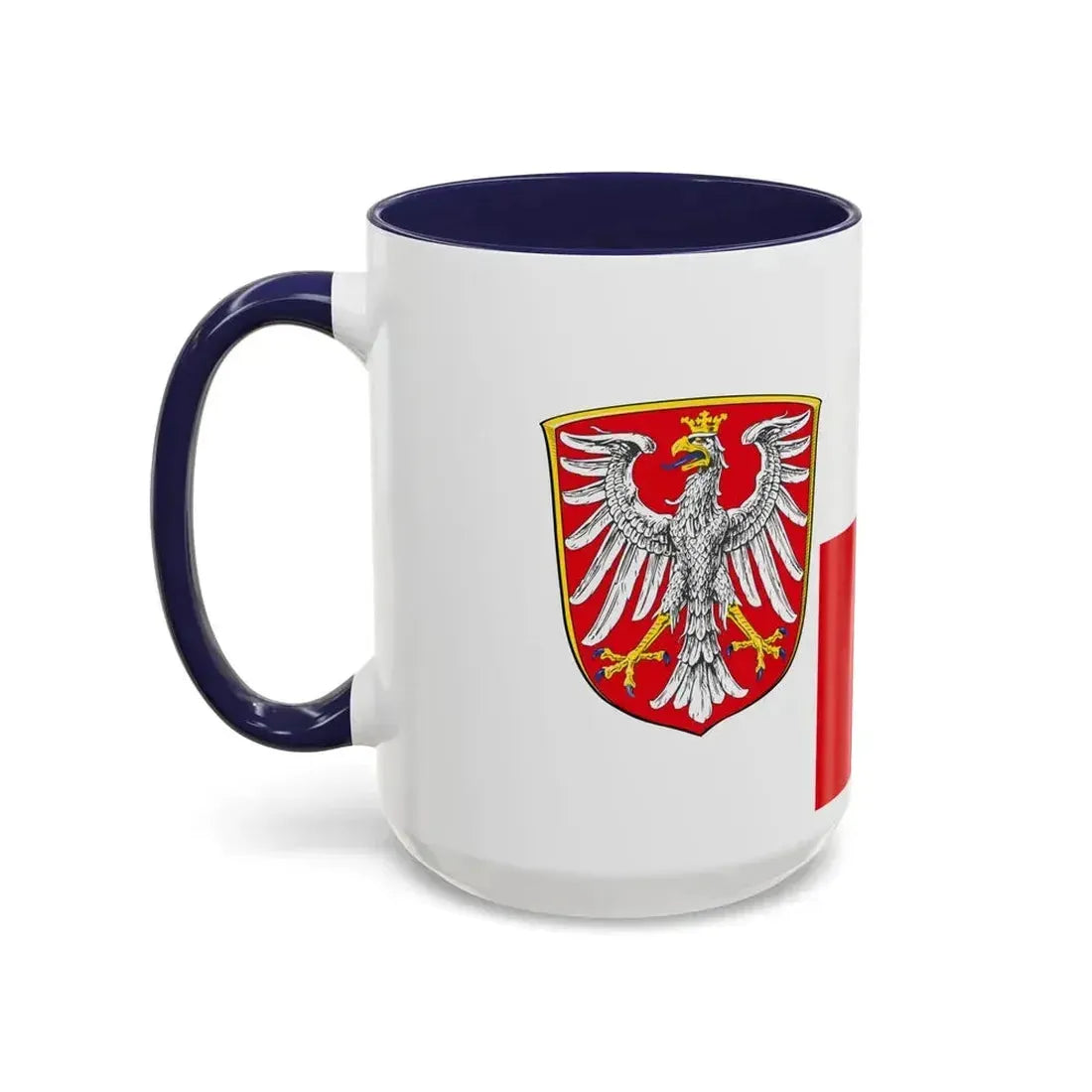 Flag of Frankfurt am Main Germany - Accent Coffee Mug - Go Mug Yourself