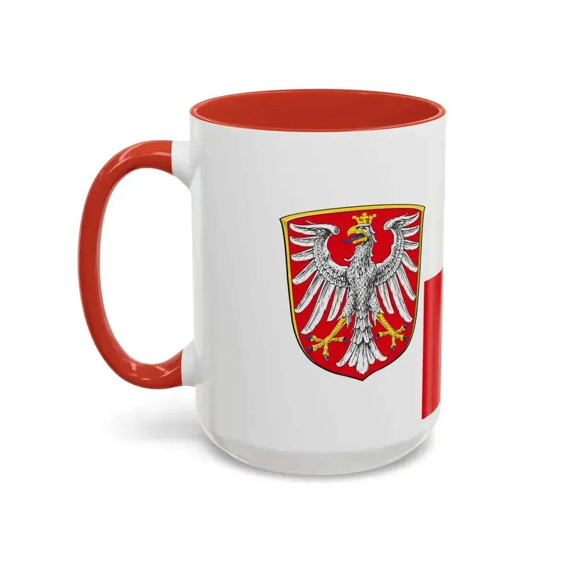 Flag of Frankfurt am Main Germany - Accent Coffee Mug - Go Mug Yourself