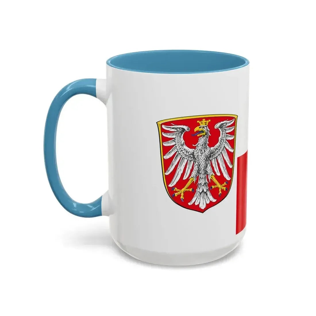 Flag of Frankfurt am Main Germany - Accent Coffee Mug - Go Mug Yourself