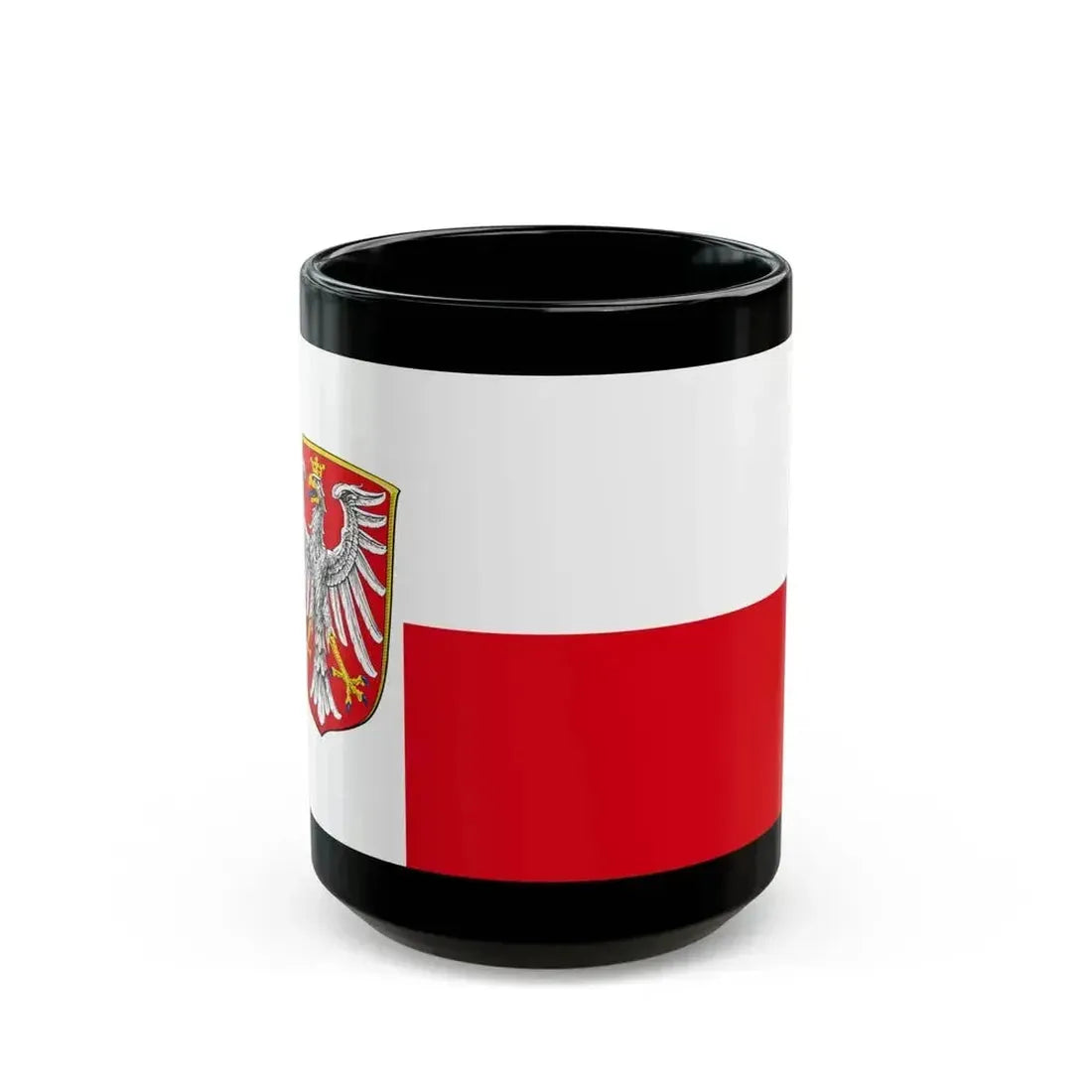 Flag of Frankfurt am Main Germany - Black Coffee Mug 15oz - Go Mug Yourself