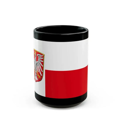 Flag of Frankfurt am Main Germany - Black Coffee Mug 15oz - Go Mug Yourself