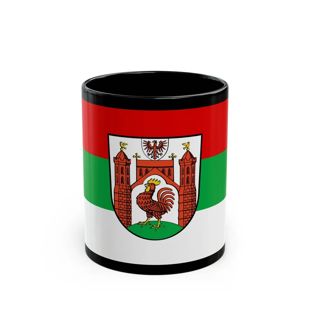 Flag of Frankfurt an der Oder Germany - Black Coffee Mug-11oz-Go Mug Yourself