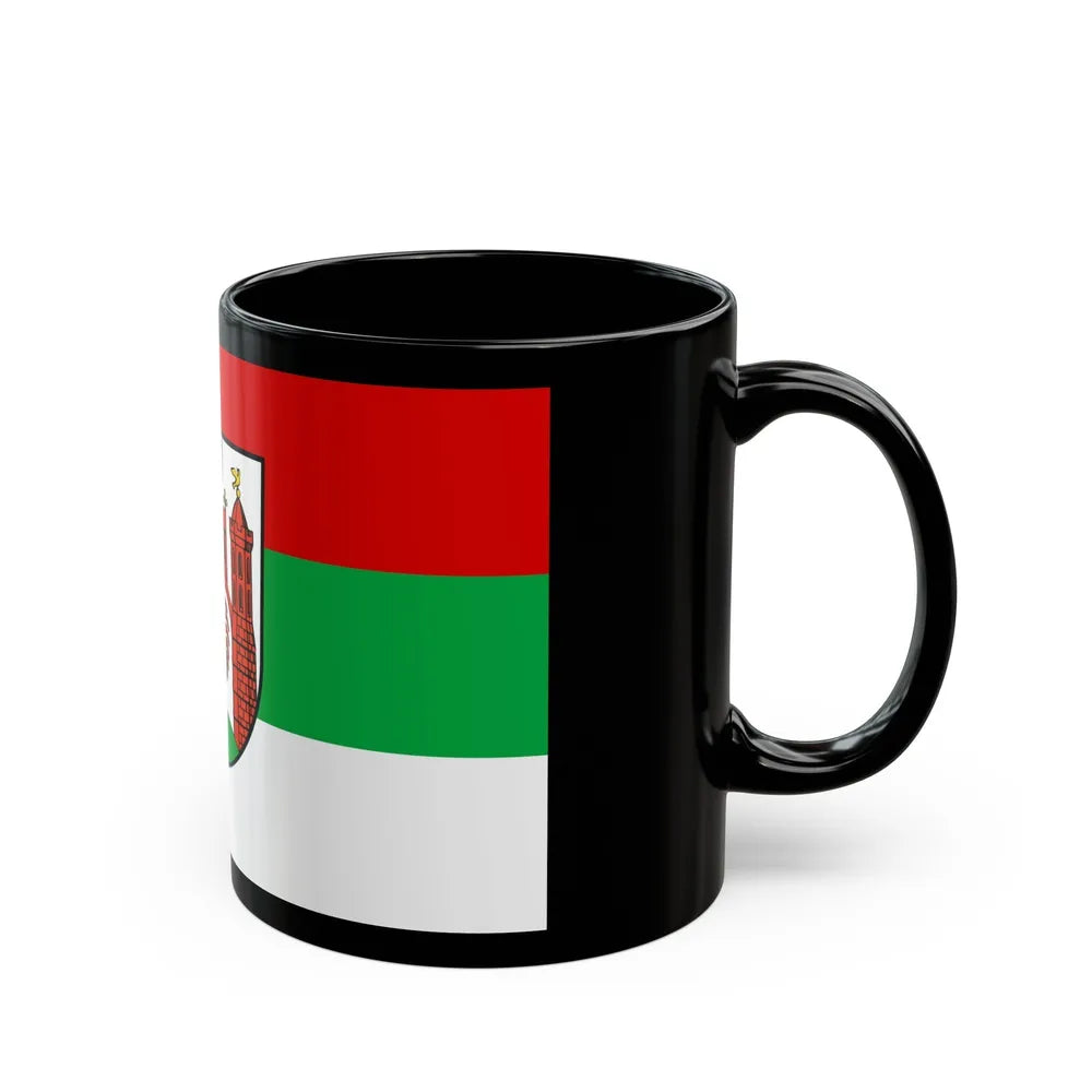 Flag of Frankfurt an der Oder Germany - Black Coffee Mug-Go Mug Yourself