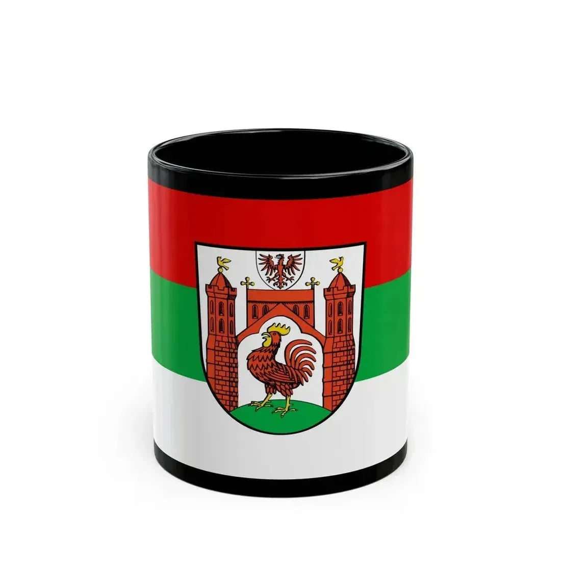 Flag of Frankfurt an der Oder Germany - Black Coffee Mug - Go Mug Yourself