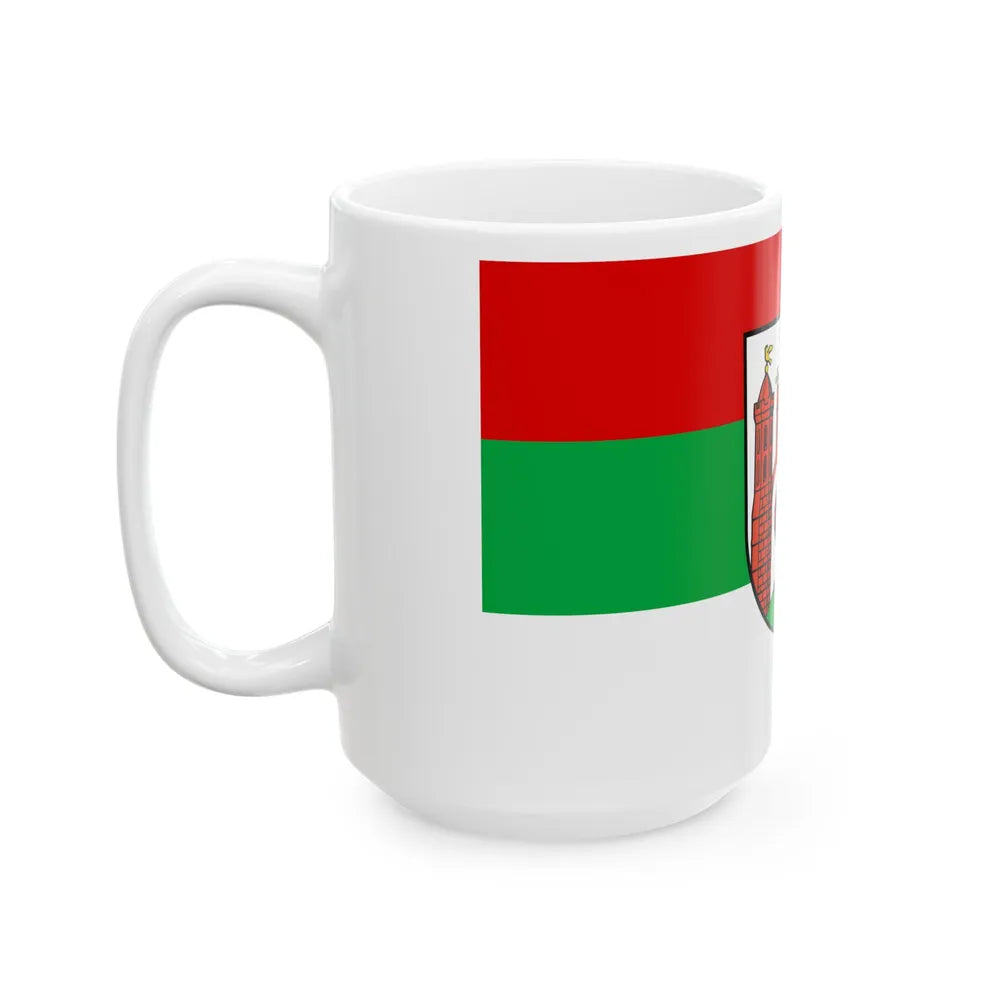 Flag of Frankfurt an der Oder Germany - White Coffee Mug-Go Mug Yourself