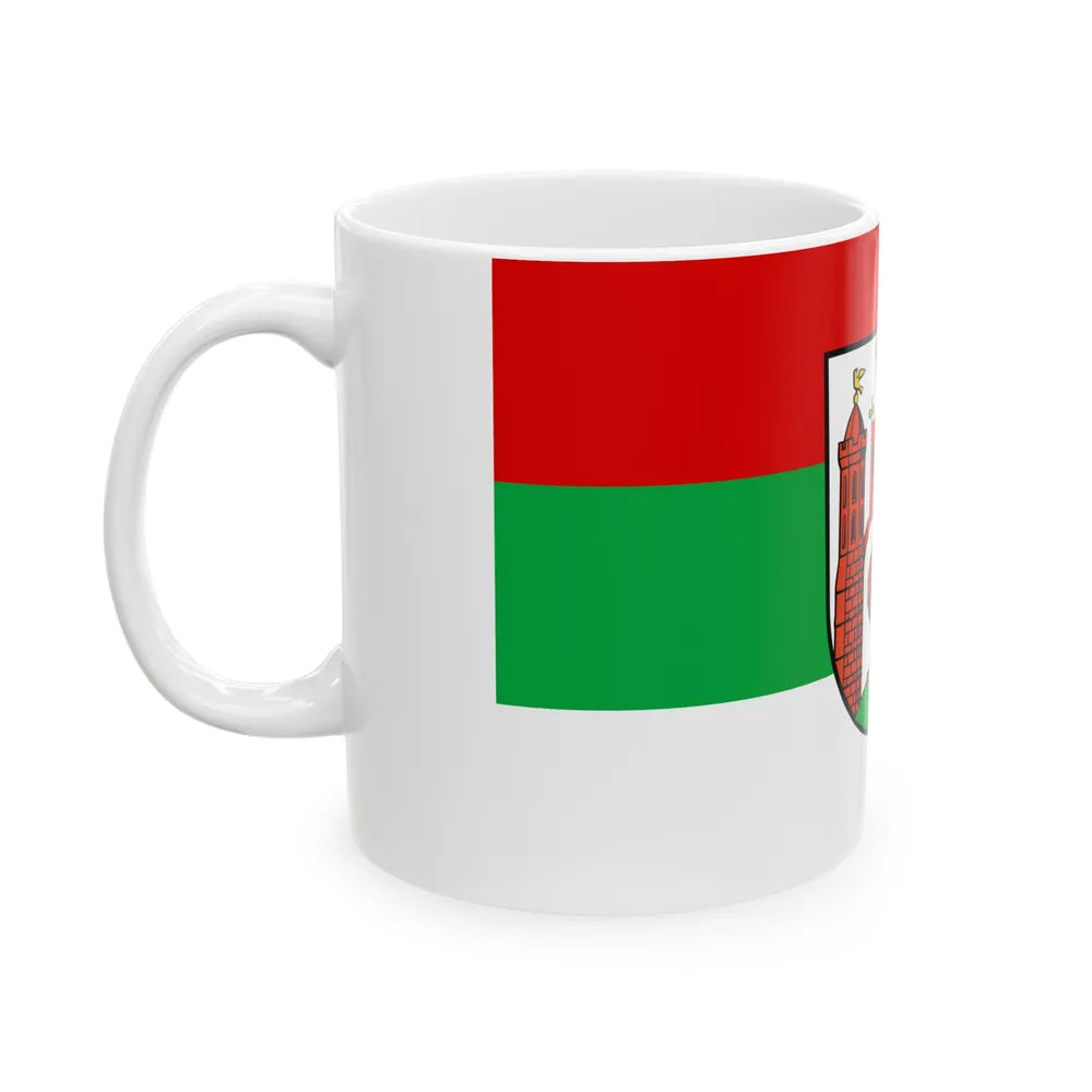 Flag of Frankfurt an der Oder Germany - White Coffee Mug-Go Mug Yourself