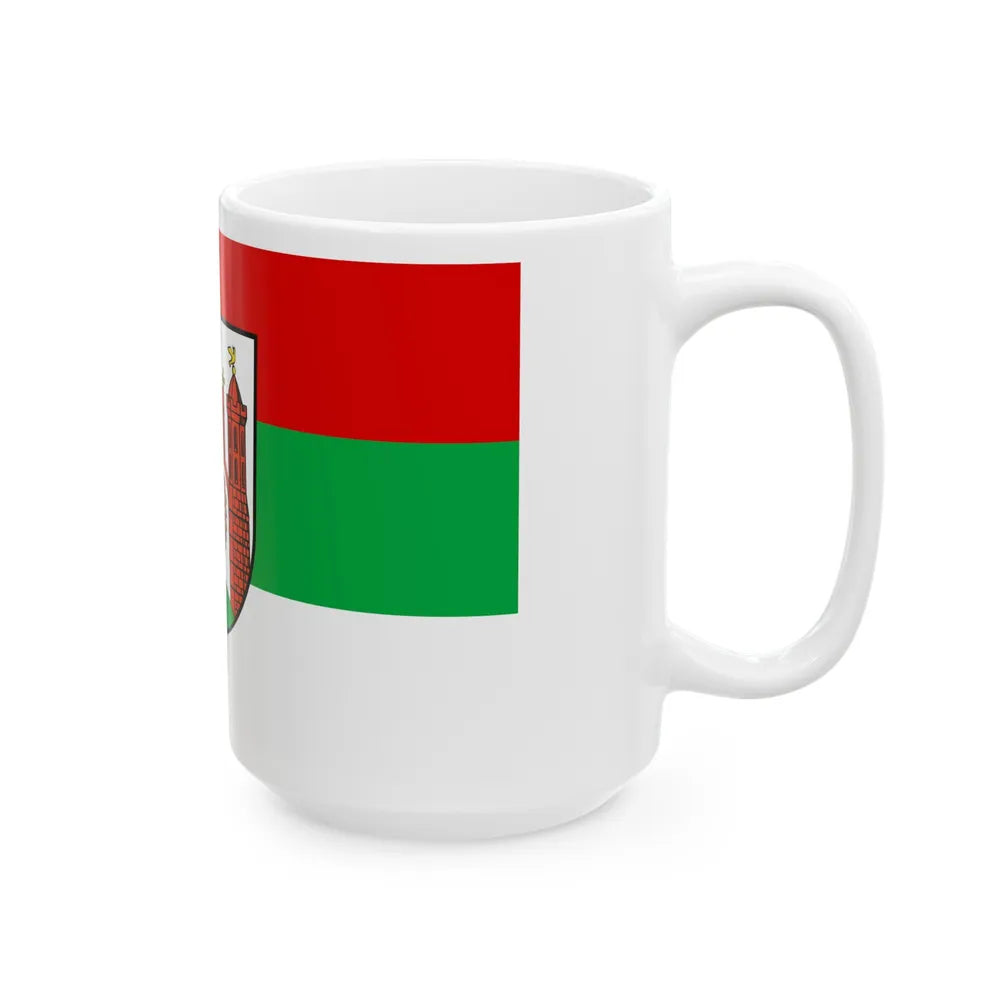 Flag of Frankfurt an der Oder Germany - White Coffee Mug-Go Mug Yourself