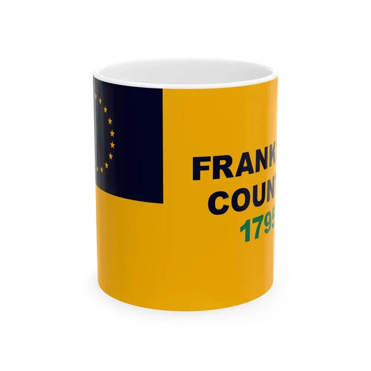 Flag of Franklin County Kentucky (United States) White Coffee Mug 11oz - Go Mug Yourself