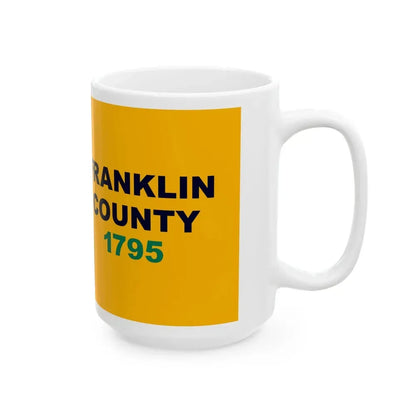 Flag of Franklin County Kentucky (United States) White Coffee Mug - Go Mug Yourself
