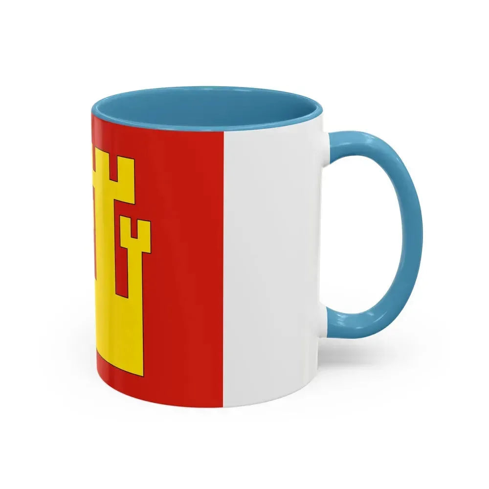 Flag of Fredrikstad Viken Norway - Accent Coffee Mug - Go Mug Yourself
