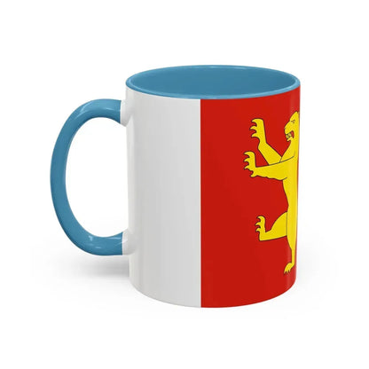 Flag of Fredrikstad Viken Norway - Accent Coffee Mug - Go Mug Yourself