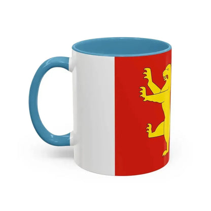 Flag of Fredrikstad Viken Norway - Accent Coffee Mug - Go Mug Yourself