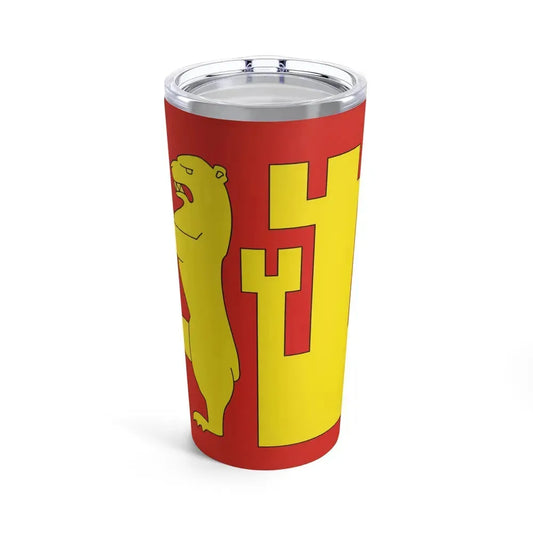 Flag of Fredrikstad Viken Norway - Tumbler 20oz 20oz - Go Mug Yourself