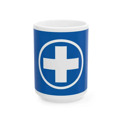 Flag of Freethinkers Party (Greece) White Coffee Mug 15oz - Go Mug Yourself