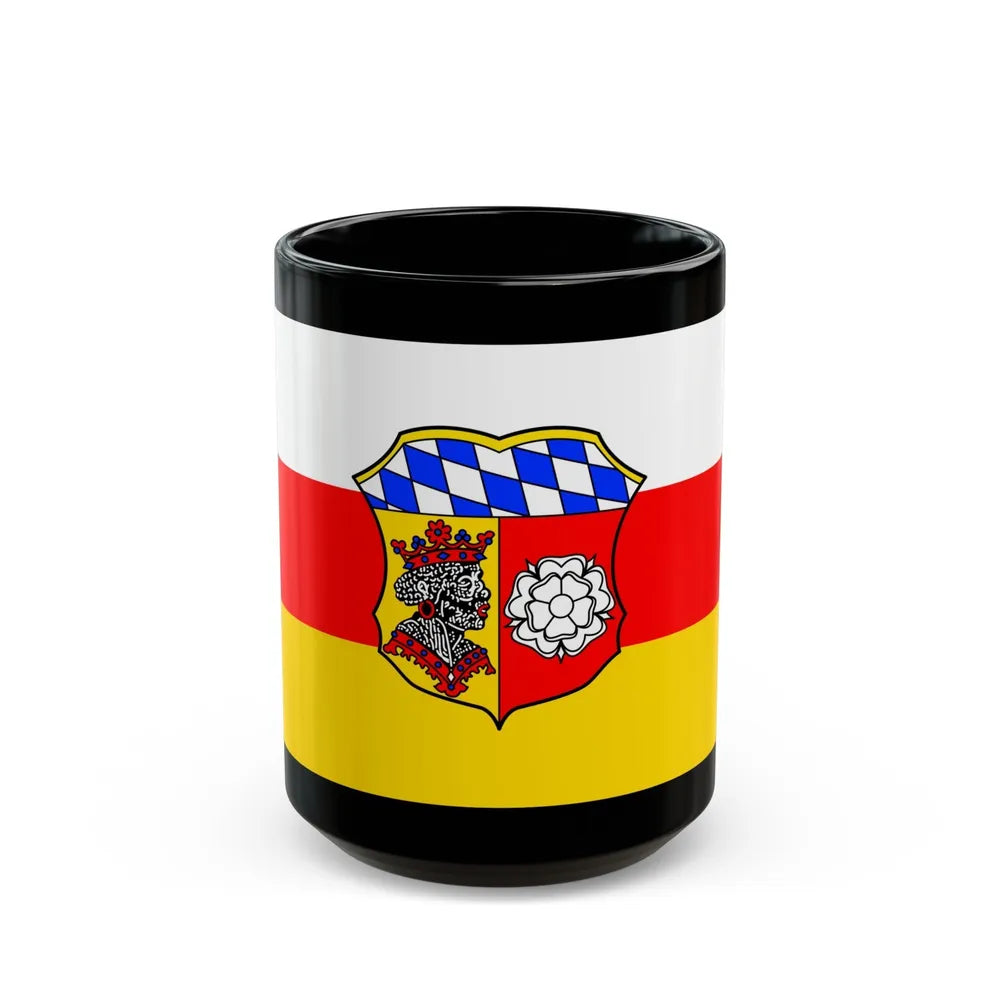 Flag of Freising Germany - Black Coffee Mug-15oz-Go Mug Yourself