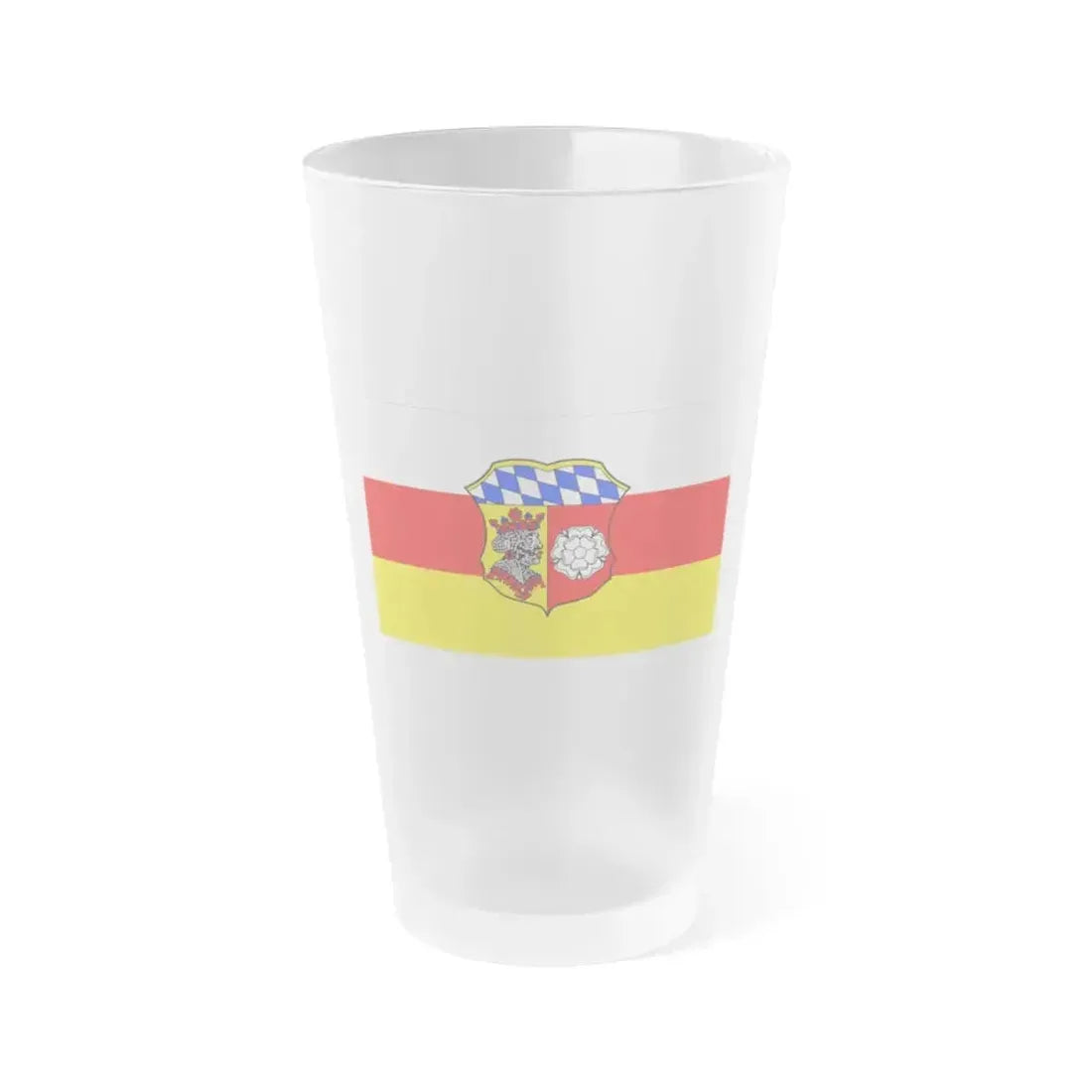 Flag of Freising Germany - Frosted Pint Glass 16oz 16oz Frosted - Go Mug Yourself