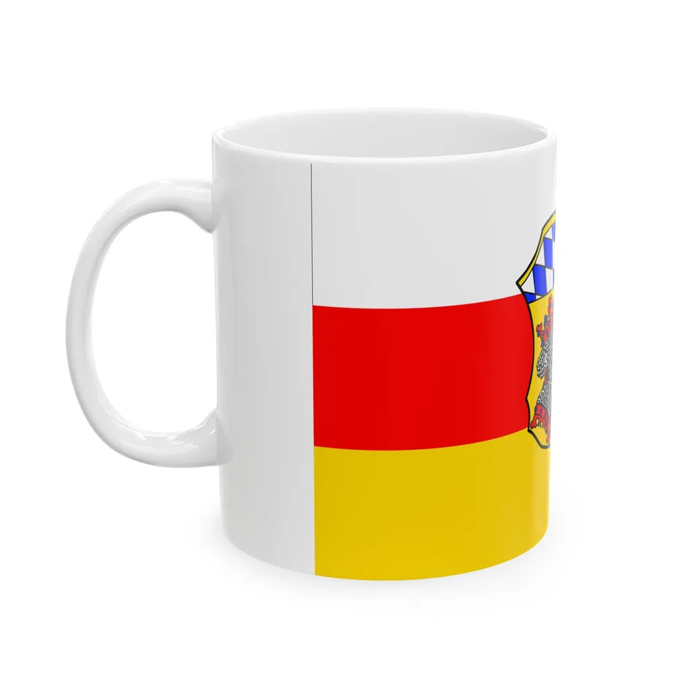 Flag of Freising Germany - White Coffee Mug-Go Mug Yourself