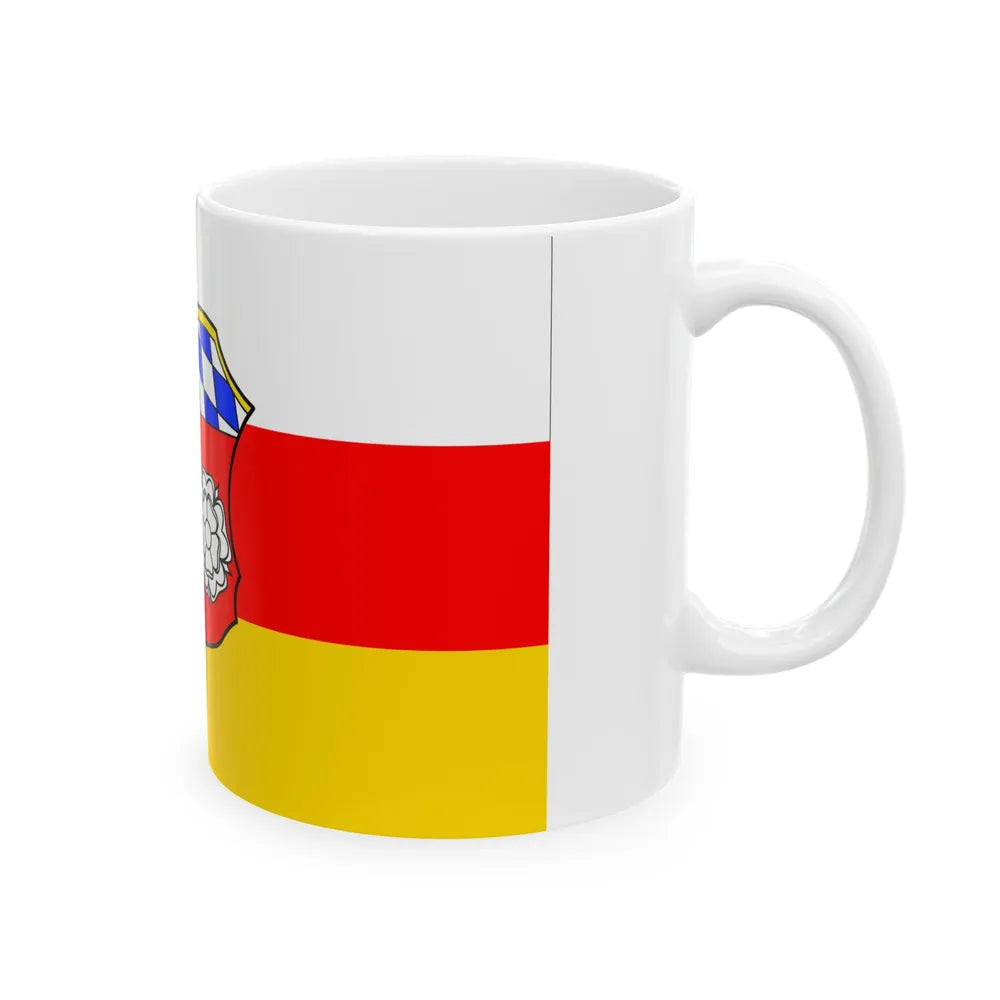 Flag of Freising Germany - White Coffee Mug-Go Mug Yourself