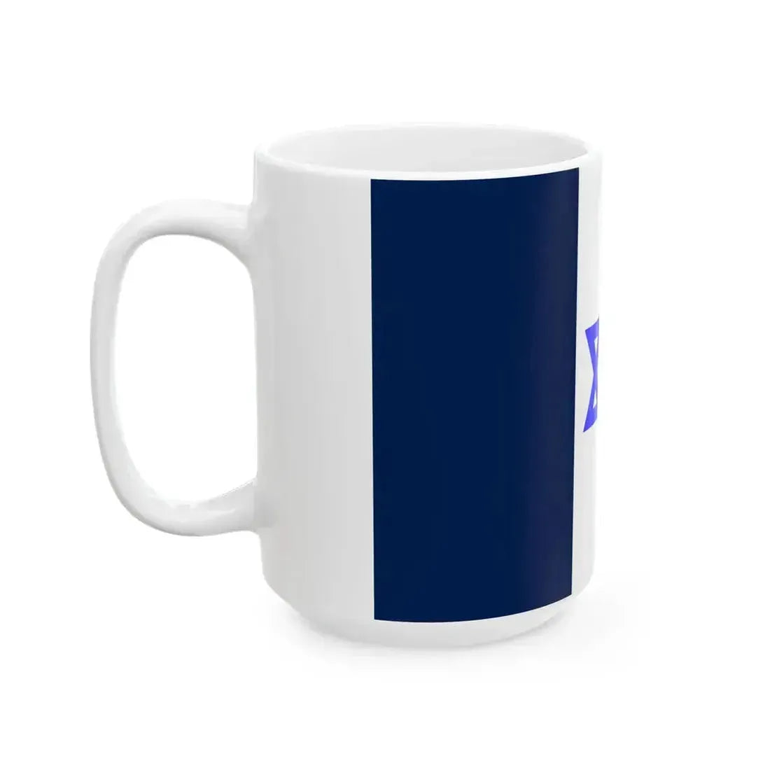 Flag of French Jews (France) White Coffee Mug - Go Mug Yourself