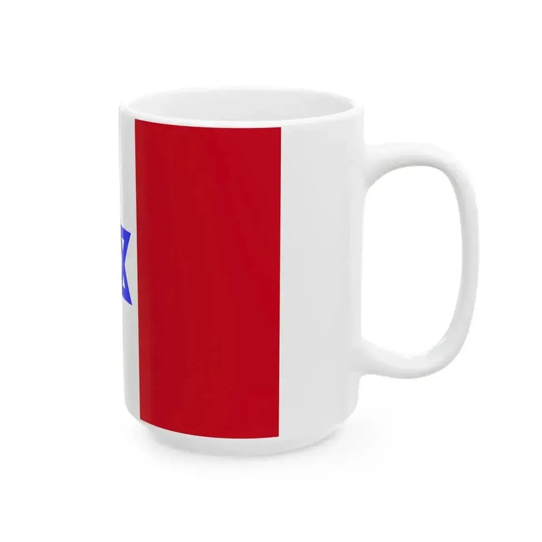 Flag of French Jews (France) White Coffee Mug - Go Mug Yourself