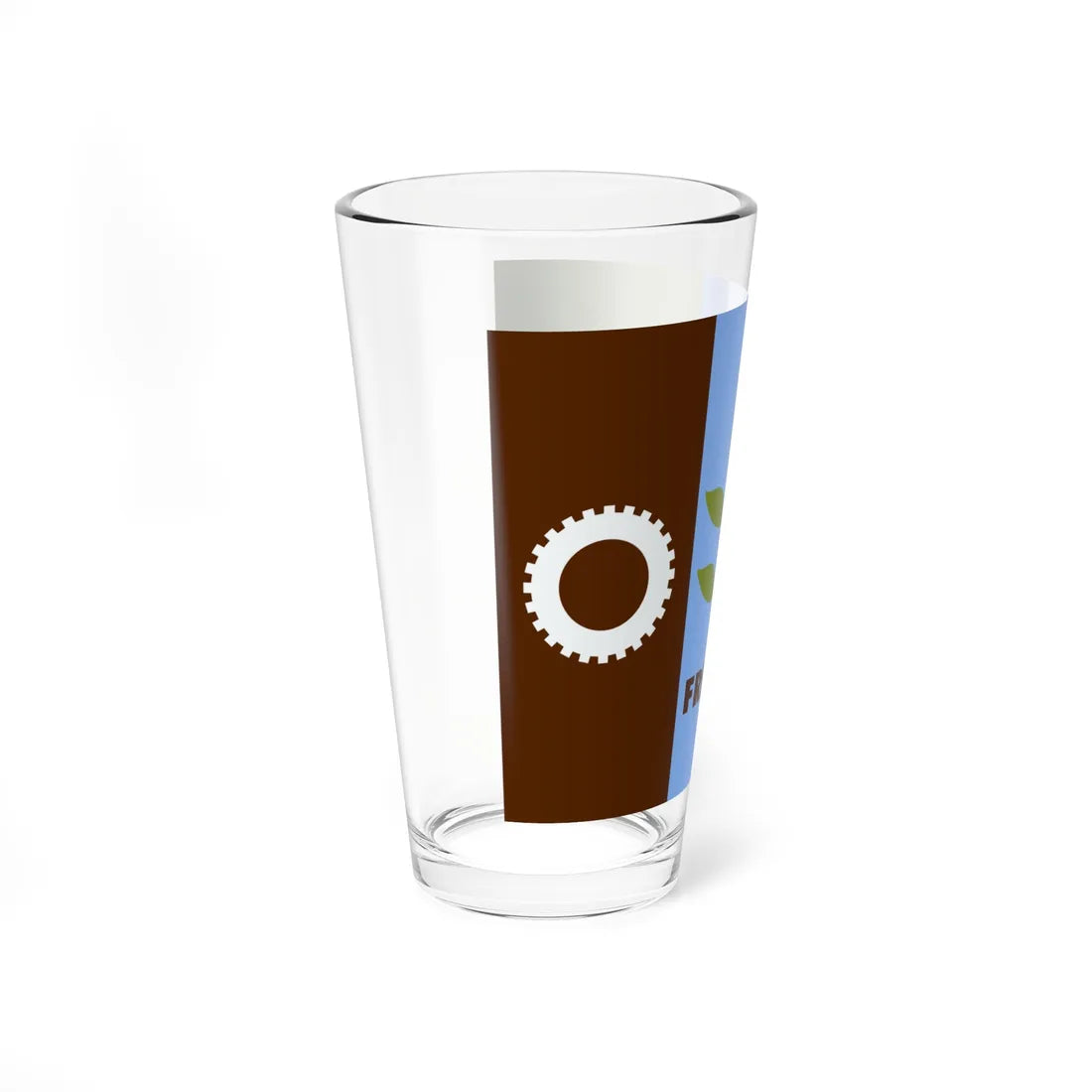 Flag of Fresno California (United States) Pint Glass 16oz - Go Mug Yourself