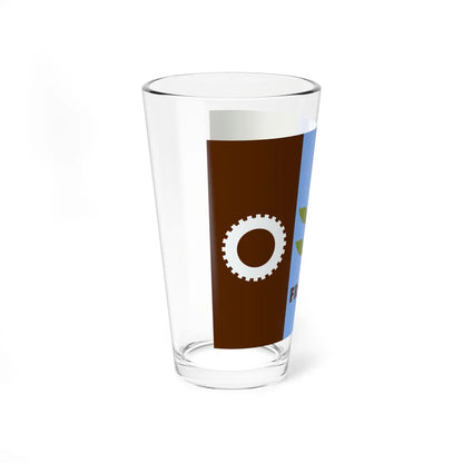 Flag of Fresno California (United States) Pint Glass 16oz - Go Mug Yourself