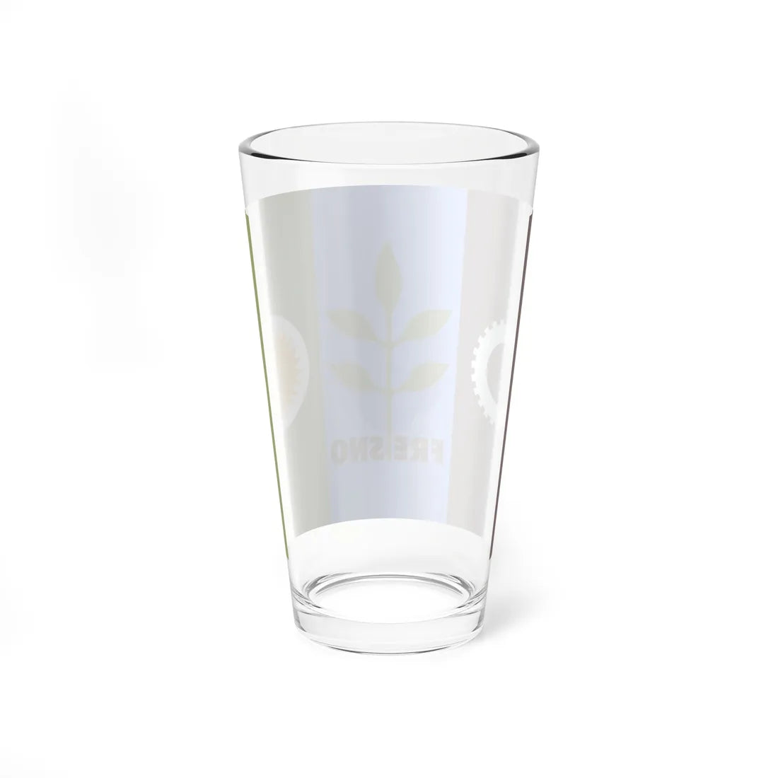 Flag of Fresno California (United States) Pint Glass 16oz - Go Mug Yourself