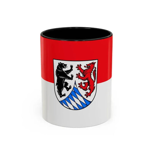 Flag of Freyung Grafenau Germany - Accent Coffee Mug 11oz Black - Go Mug Yourself