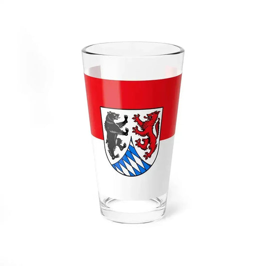 Flag of Freyung Grafenau Germany - Pint Glass 16oz 16oz - Go Mug Yourself